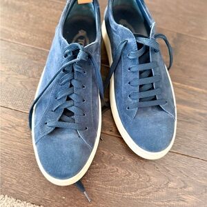 Tod's Navy Suede Sneakers